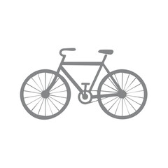 Fototapeta premium Simple Bicycle Illustration Icon of a Bicycle on a White Background