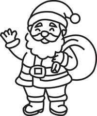 Simple black and white hand drawn badminton racket and shuttlecock birdie illustration isolated on a plain white background