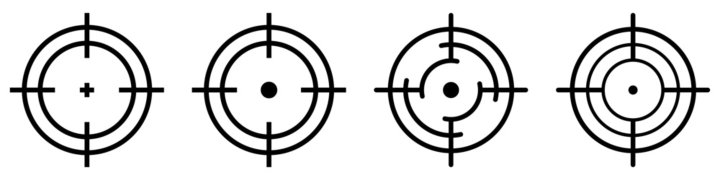 Set of targe destination icon