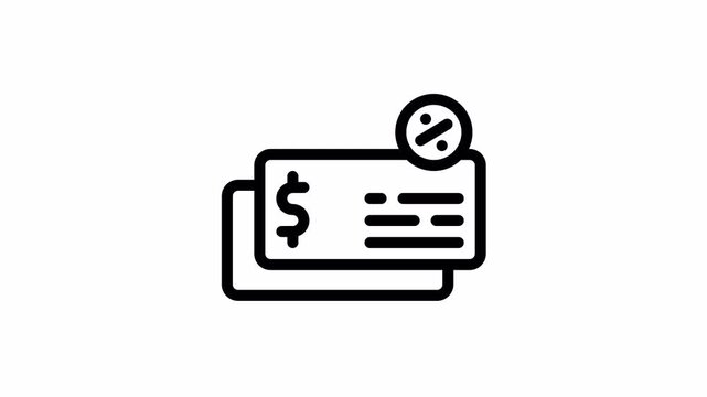 ticket animated icon - Motion Graphic Elements for Business ,Presentations and Design