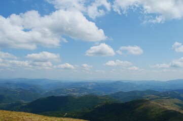 summer landscape on the mountain