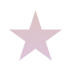 ​Abstract Grainy Gradient Star PNG. Single Five Pointed Star Icon with Retro Noise Texture. Trending Y2K Aesthetic Design Element for UI/Web Graphic
