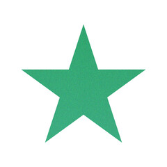 ​Abstract Grainy Gradient Star PNG. Single Five Pointed Star Icon with Retro Noise Texture. Trending Y2K Aesthetic Design Element for UI/Web Graphic
