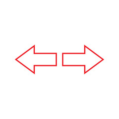 Right Left Arrow Icon &ndash; Horizontal Navigation Symbol
