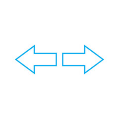 Right Left Arrow Icon &ndash; Horizontal Navigation Symbol