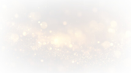 Obraz premium Glossy golden sparkles on a transparent background shining softly in light during a festive celebration