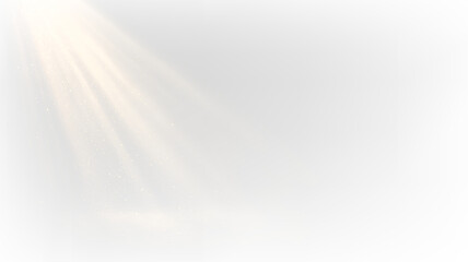 Light beams shine through a transparent background creating a soft glow effect during daylight hours