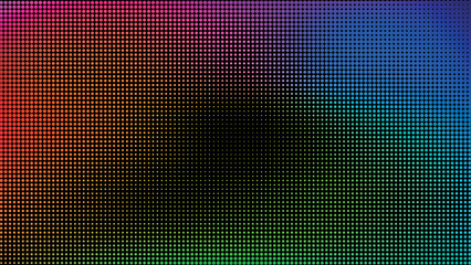 Colorful Halftone Dot Background with Rainbow Gradient Effect