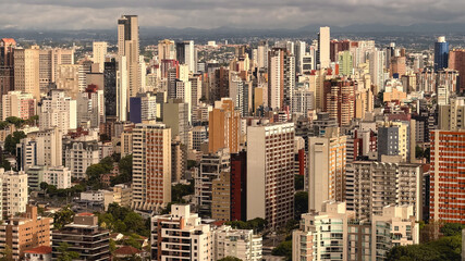 Obraz premium Skyline from Curitiba, from the Panoramic Tower.