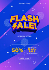 Flash Sale Promotion Poster Design