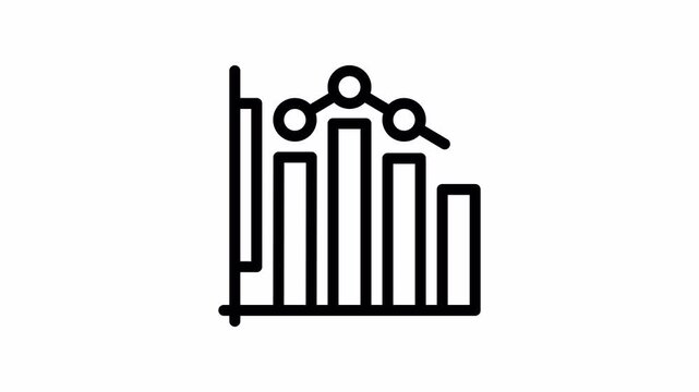 bar chart animated icon - Motion Graphic Elements for Business ,Presentations and Design
