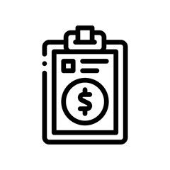 savings plan line icon
