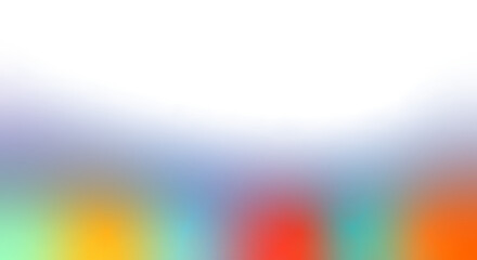 A blurred image of a colorful abstract scene viewed from a distance with vibrant hues and soft focus