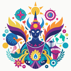 A surreal-art-colorful-illustration-vector 