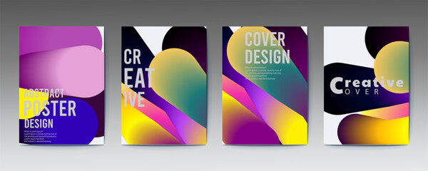 Colorful Abstract Poster Design for Creative Cover and Promotional Materials