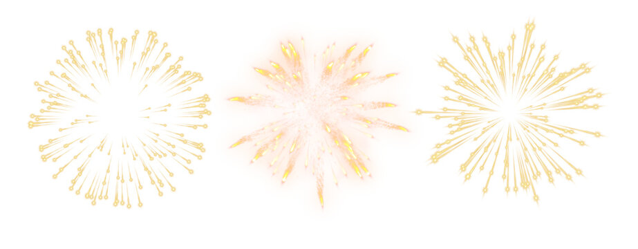 set of multi colours sky shot fire works 