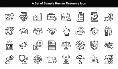 Human Resources and Business Icons user