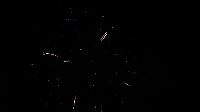 firework sky 2024. christmas. shining colorful golden firework sky. background glowing display new year. multicolor blur night. eve christmas. celebration fireworks. show real happy fortunate lights