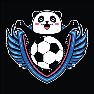 flying panda mascot 