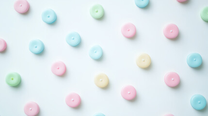 Minimal Pastel Polka Dot Pattern Background