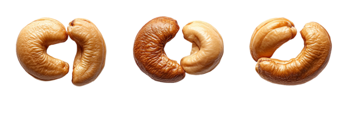 Round baked goods against transparent background