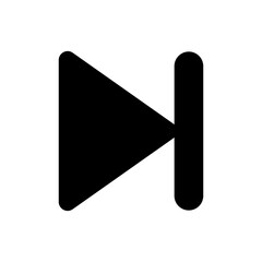 Skip Icon &ndash; Forward Navigation Media Control Symbol