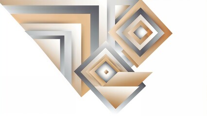 Modern geometric shapes in neutral colors for design inspiration