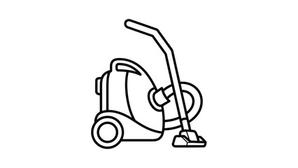 Modern vacuum cleaner for cleaning and organization, Generative AI.