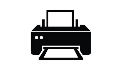 Modern printer icon for business and office use, Generative AI.