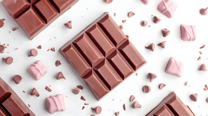 Fototapeta premium minimal watercolor halloween chocolate bar