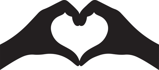 Hands forming a heart shape a simple gesture of love and connection