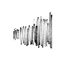 ink lines. The doodle is drawn on a white isolated background with a black marker. Hand painted. Black marker on paper isolated on white background