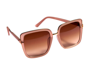 Fashionable oversized square sunglasses with gradient lenses