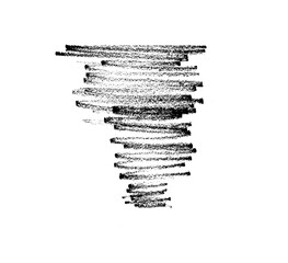 ink lines. The doodle is drawn on a white isolated background with a black marker. Hand painted. Black marker on paper isolated on white background