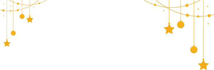 Gold Garland Hanging Decoration Overlay, Minimal Winter Glow, Elegant Festive Background Hanging Gold Garland Metallic Dots Bunting on Transparent Background shiny string lights on transparent 