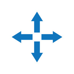 Right Left Up Down Arrow Icon &ndash; Four Direction Navigation Symbol