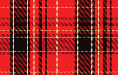 Buffalo Plaid Red Black Seamless Check Pattern Background for Fabric Textile