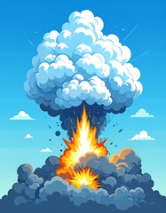 Huge explosion in the sky