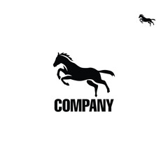 Horse Silhouette Logo Design