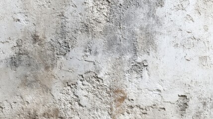 Fototapeta premium Surface has a rough texture made of plaster with visible gray and white tones. The setting appears aged showing wear from the elements over time.