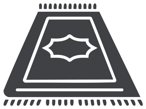 Islamic Prayer Rug Illustration, Religious Symbol