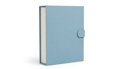 Blue notebook isolated on white background