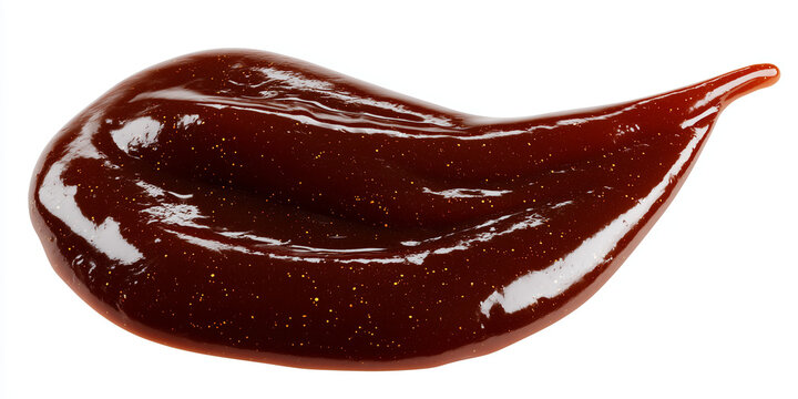 Thick glossy dark brown sauce with a rich texture