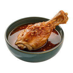 Chicken Drumstick in Sauce with Transparent Background