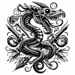 dragon tattoo style