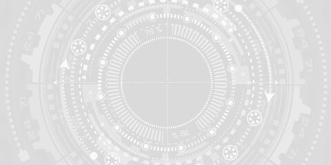 Hud Futuristic .Electronic interface of the future . Fantastic circle . Vector illustration .