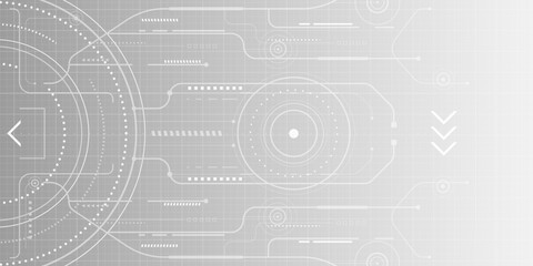 Abstract technology background. Technical drawing . Geometric lines and squares.