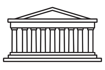 Fototapeta premium Pop Art Style Parthenon Illustration with Vibrant Colors, Modern Artistic Interpretation