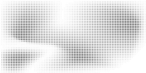 Fototapeta premium Dotted gradient halftone background. Horizontal seamless dots pattern in pop art style. Abstract modern stylish texture. Vector illustration.
