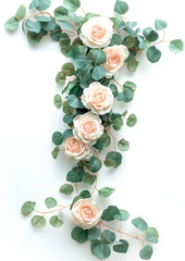 Rosas blancas, Concepto para bodas, primavera y decoraci&oacute;n